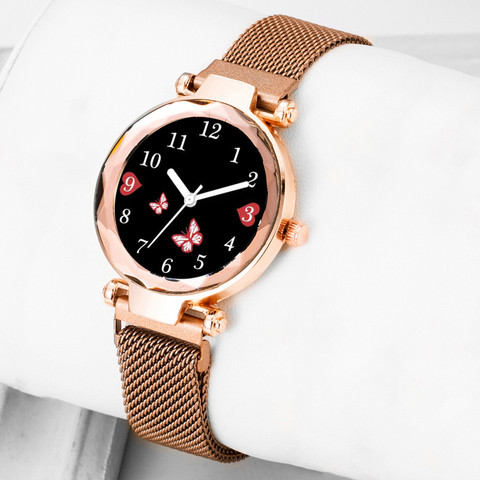 Styledose Queen Magnet Rosegold girls watches for women watches