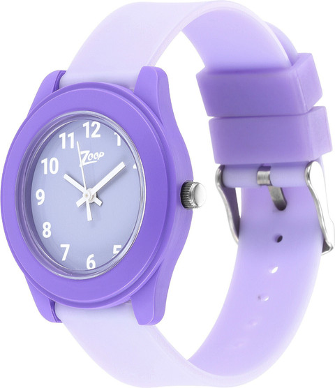 Zoop Zoop Solid Colours Purple Dial Lavender PlasticStrap Analog