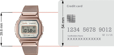 CASIO A1000MCG-9EF Vintage Rose Gold Dial Rose Gold