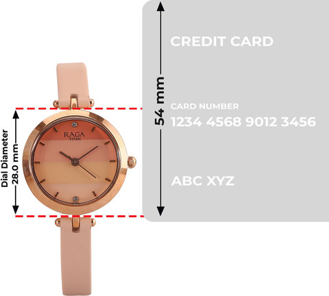 Titan NP2606WL02 Titan Raga Viva Pink Dial Pink LeatherStrap