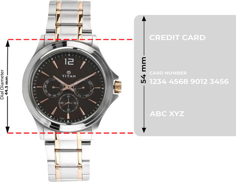 Titan NQ1698KM01 Titan Workwear Multifunction Brown Dial Silver