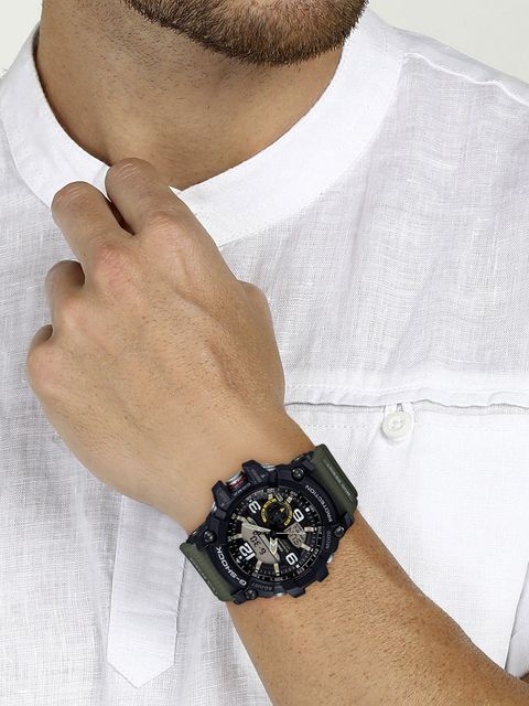 CASIO G-Shock GG-1000-1A3DR Black Dial Green Resin Strap Analog-Digital Watch - For Men G662 - Image 7