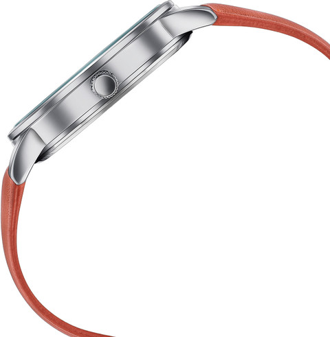 SONATA Poze 7 Sonata Poze 7 Orange Dial Orange Leather Strap