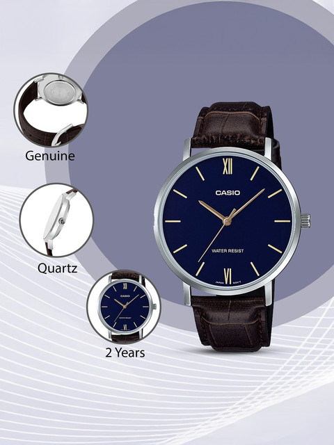 CASIO Enticer ( MTP-VT01L-2BUDF ) Analog Watch - For Men - Buy
