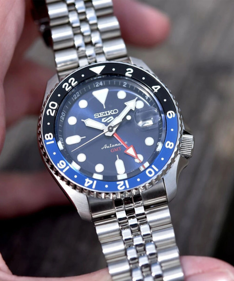 Gmt Seiko Skx007 Blue Dial Mod Batman Skx Blue Bezel SKX007/SRPD