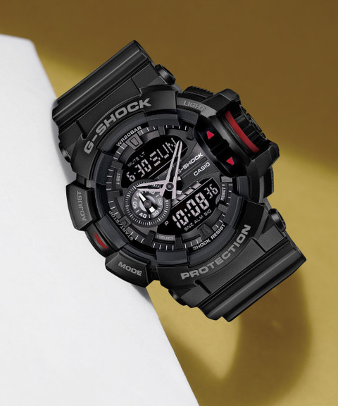 CASIO GA-400-1BDR G-SHOCK Black-Red Dial Black Resin Strap Analog