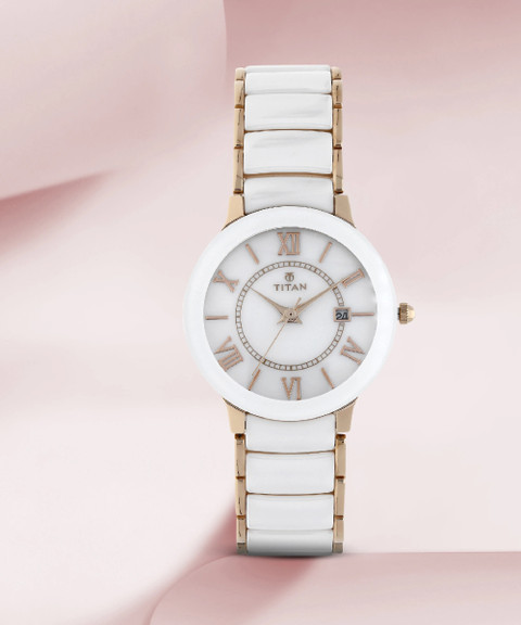 Titan Ceramics Analog Watch For Women
