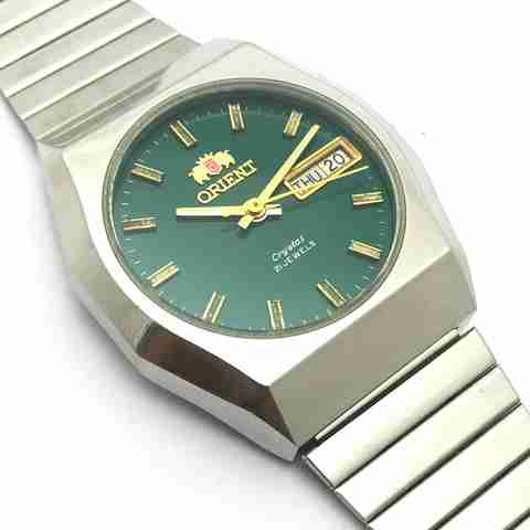 azhari Vintage Orient Crystal 21 Jewels Automatic Day Date