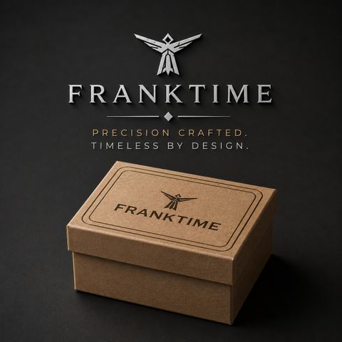 FRANKTIME TITANITE Franktime Round Case Black Dial With Metal