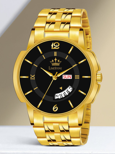 REESKY REESKY Day & Date Original Gold Plated Adjustable Bracelet