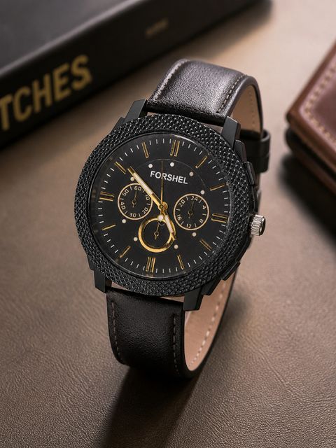 SM Leather strap boys Analog Watch - For Men Casual - Image 8