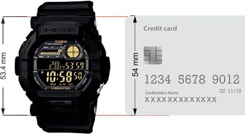 CASIO GD-350-1BDR G-SHOCK GD-350-1BDR Dial Black Resin Strap