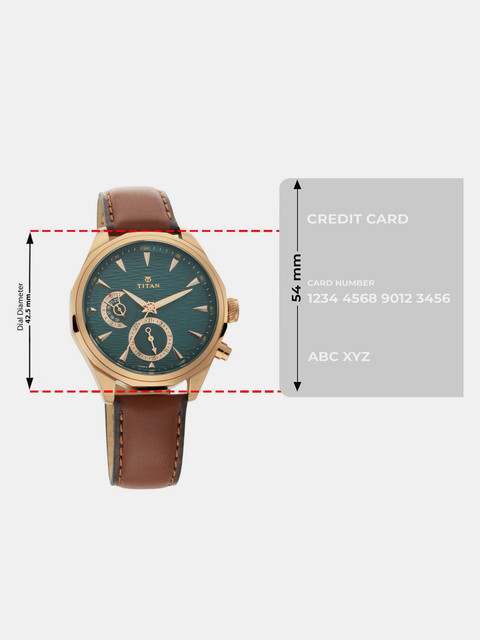 Titan NP1829QL01 Titan Maritime Multifunction Green Dial Brown