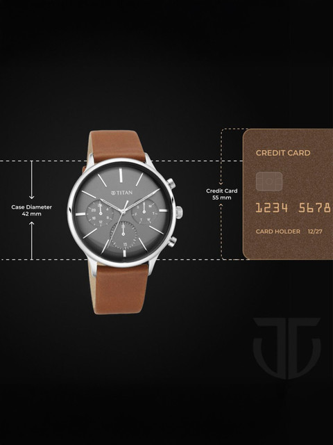 Titan NQ90134SL01 Titan Multifunction Anthracite Dial Brown