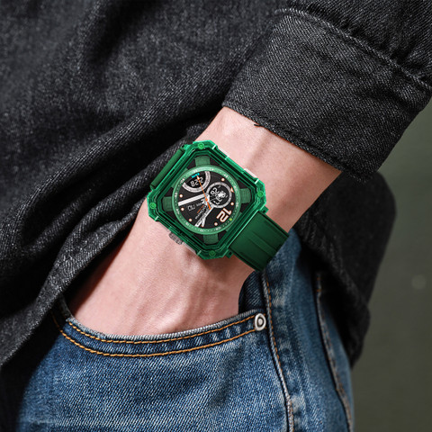 Carlington CT 8121 Green Velocity Series Analog-Digital Watch