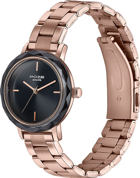 SONATA Poze Sonata Poze Shoreline Shimmers Quartz Black Round Dial