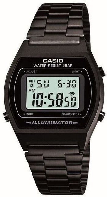 Casio B640w Watch CASIO B640WB-1ADF Vintage Black Dial Black