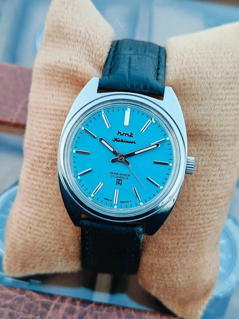 TimeNest Classic Dress Formal Luxury Vintage HMT Kohinoor Tiffany  Color Watch – Handmade Gift for Him Analog Watch For Men