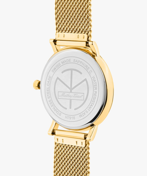 Mathey-Tissot Swiss Made Sunburst Silver Dial Classic Analog