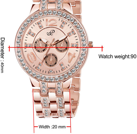 PIRASO NK 2569 ROSEGOLD & 1584 SL04 BLACK ANALOG COMBO WRIST WATCH