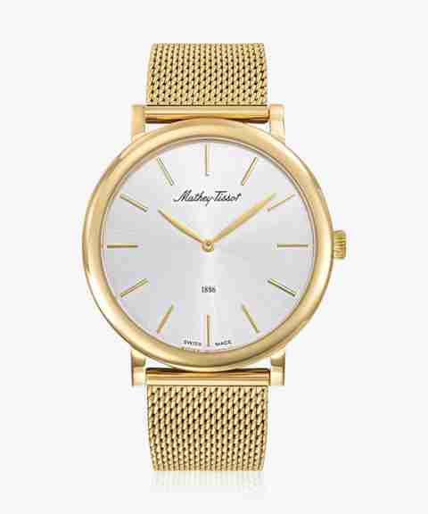 Mathey Tissot Swiss made ￼￼￼オートマチック腕時計￼ Mathey-Tissot Swiss Made Sunburst Silver Dial Classic Analog