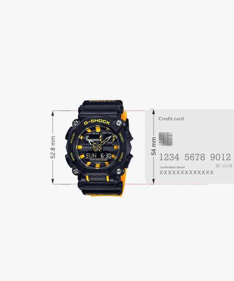 CASIO G Shock G-SHOCK Black-Yellow Dial Resin Strap Analog-Digital