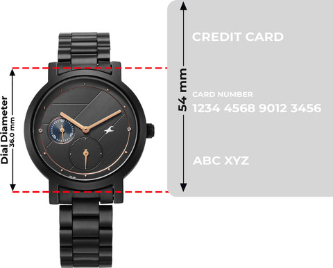 Fastrack Fastrack Tick Tock Multifunction Black Dial Black SS