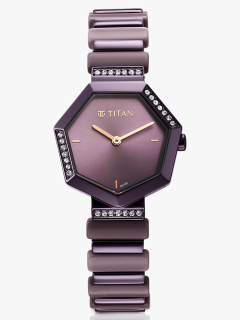 Titan Purple Glitz Analog Watch - For Women - Buy Titan Purple
