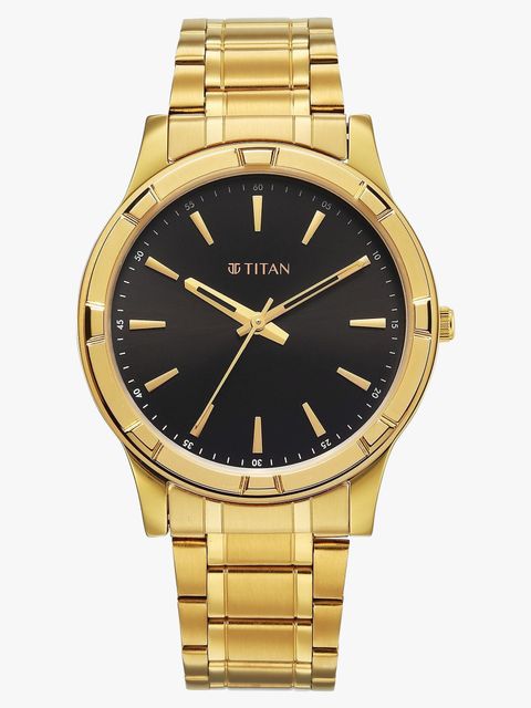 Titan Karishma Festive 3.0 Quartz Black Dial Men's Watch - Image 6