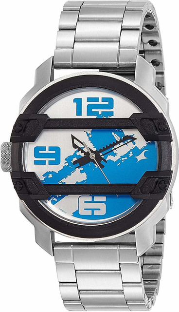 Stainless Steel Strap Fastrack 3153ksa Silver Fastrack Blue Dial