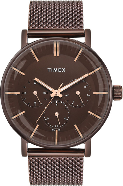 TIMEX Multifunction Brown Dial Analog Watch For Men Buy TIMEX