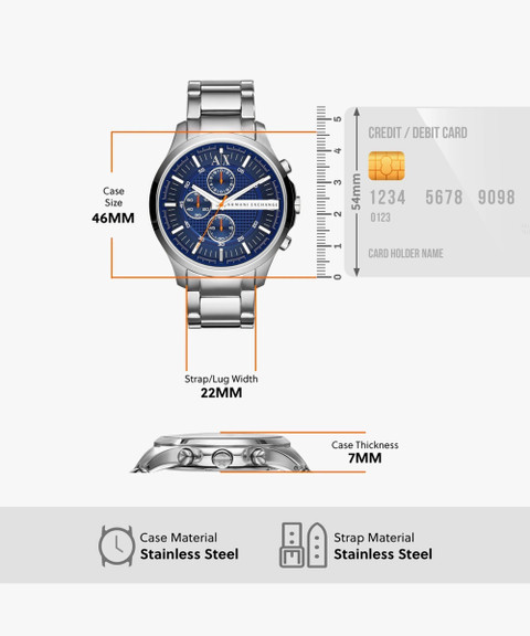 Emporio Armani Armani Exchange Watch Battery Size A/X ARMANI