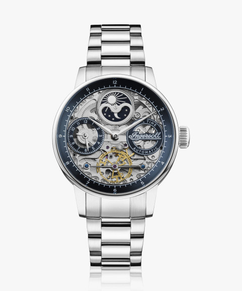 Ingersoll I07707 Automatic Blue Skeleton Dial With Lifetime