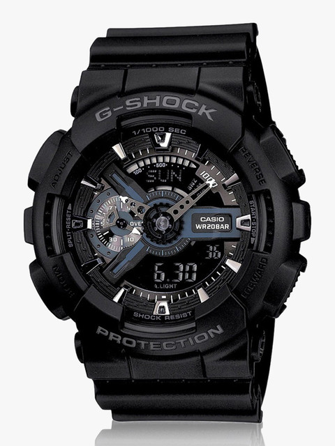 CASIO GA-110-1BDR G-SHOCK GA-110-1BDR Black Dial Resin Strap