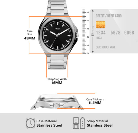 FOSSIL Evanston Evanston Analog Watch - For Men - Buy FOSSIL
