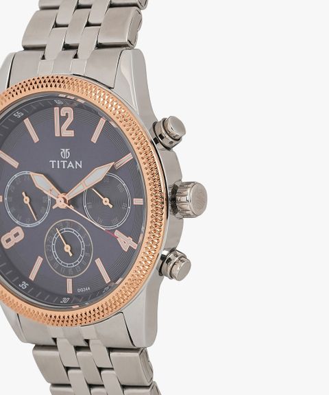 Titan NQ1734KM01 Titan Workwear Multifunction Blue Dial Silver