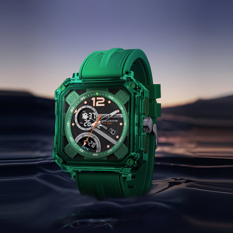 Carlington CT 8121 Green Velocity Series Analog-Digital Watch