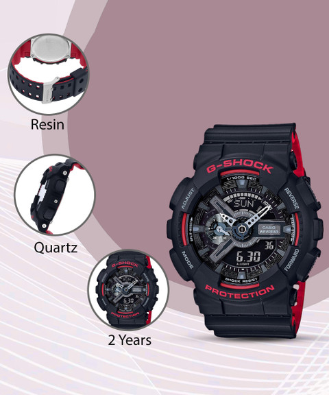 Ga110hr 1a Ga 110 Hr Price Watchspree] Casio G-Shock Black Red