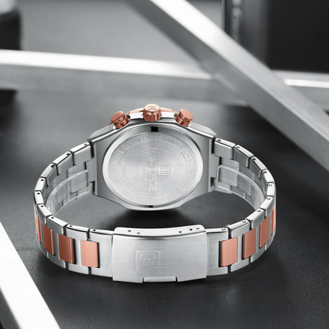 44種46個セット NAVIFORCE 8049 Unique temperament Silver Rosegold bracelet strap