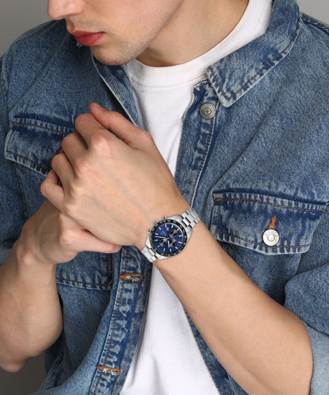 XYLYS Xylys SwiSS Chronograph Blue Dial Silver SS Strap Analog