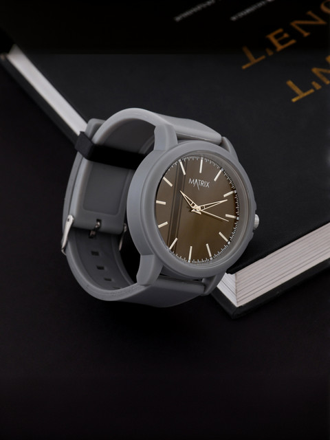 MATRIX Men's Wrist Watch Grey Waterproof Analog Watch For Men Women
