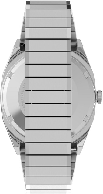 TIMEX TW2W70800IK Rectangle 21mm Silver Dial Analog Watch - For