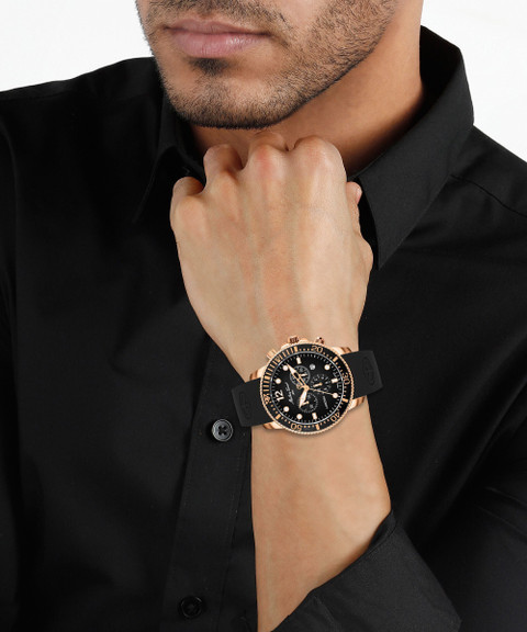 mikio★　PT BLK 36 Mathey-Tissot H123CHPLN Swiss Made Lagoon Chronograph Quartz Black