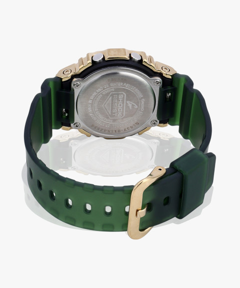 CASIO GM-5600CL-3DR G-SHOCK Gold Ip Dial Green Resin Strap Digital