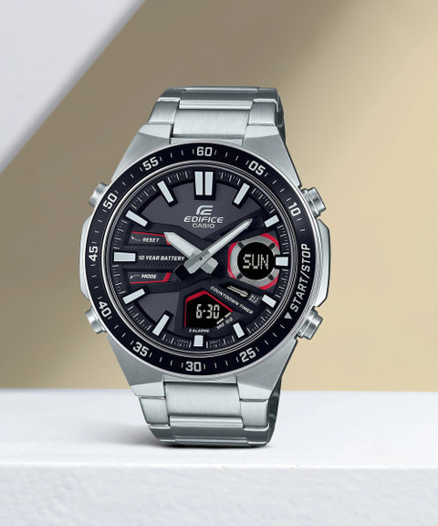 CASIO EFV-C110D-1A4VDF Edifice Black Dial Silver Stainless Steel