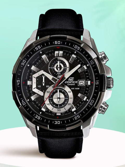 CASIO EFR-539L-1AVUDF Edifice EFR-539L-1AVUDF Black Dial Black