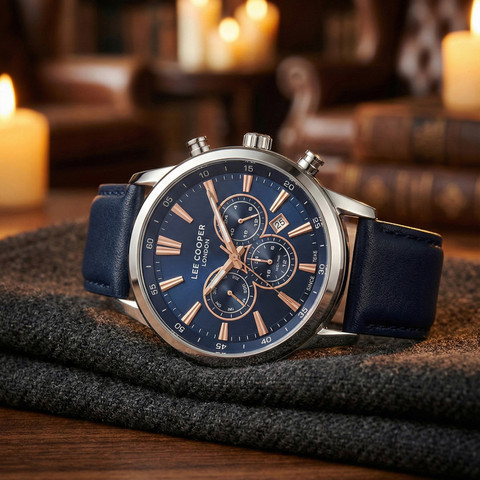 emilyネイビー38 LEE COOPER LC07506.399 Dual Time Analog Watch - For Men - Buy LEE