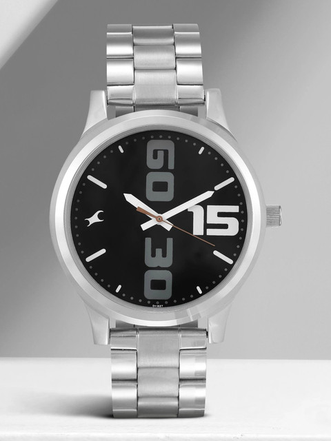 Fastrack NP38051SM04 Bold Font Analog Watch For Men
