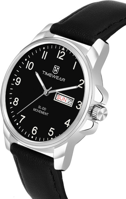 Timeware Watch TIMEWEAR 306BDTG TIMEWEAR New Track Number Dial, Day & Date, Black ...