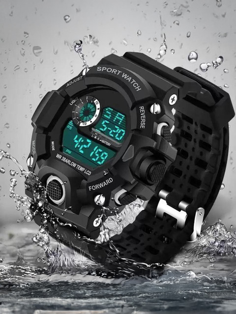 HINIVA WATCHES Sports Multifunctional Alarm Waterproof Sports  Multifunctional Alarm Digital Watch For Men Women